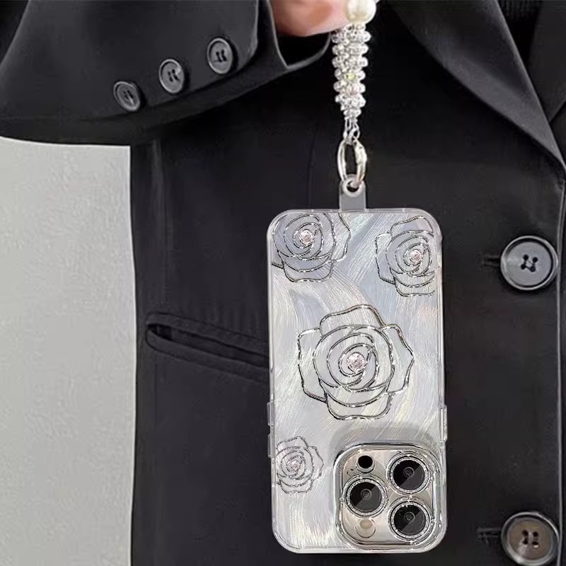 For iphone 17 Pro Max Case, Cute Camellia Phone Case, Slim Shockproof Protective Cover For Women Girl