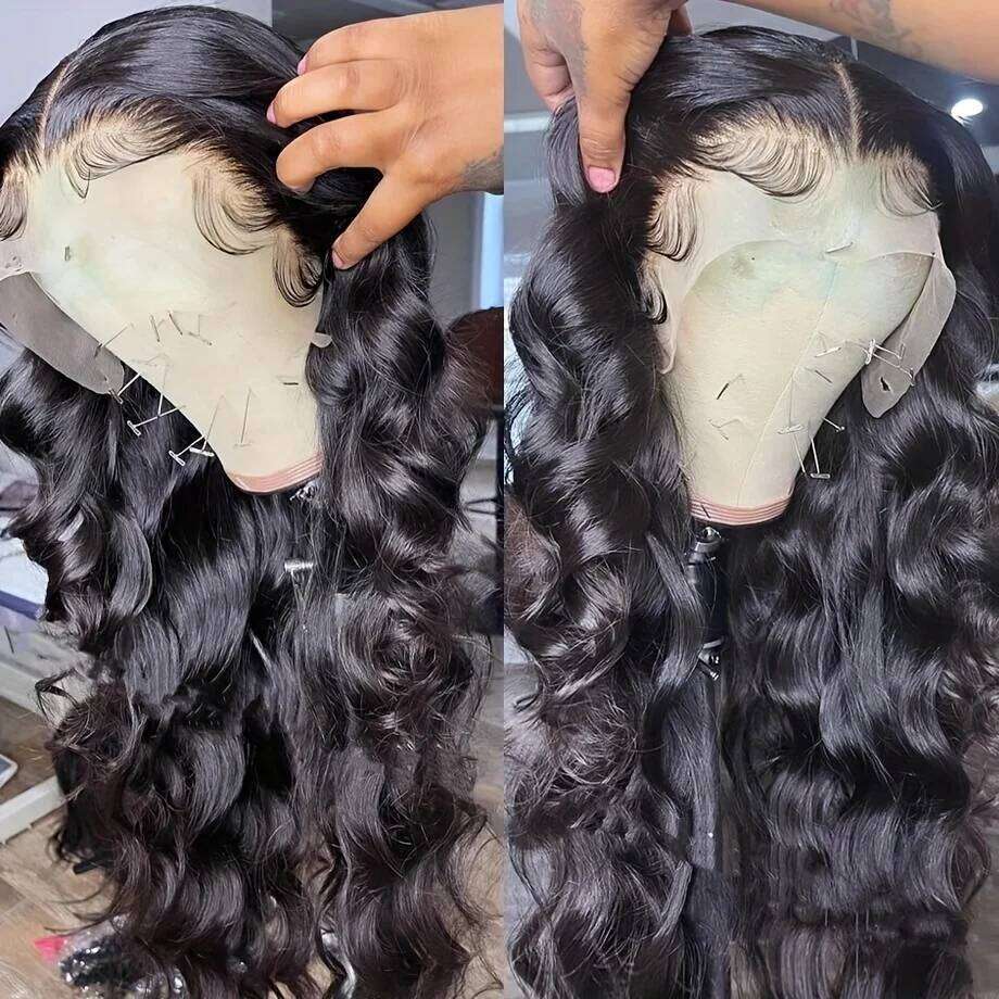 200 Density Body Wave Front Transparent Lace Frontal For Women 13X6 13X4 Human Hair Wigs Xiusiyuan2510