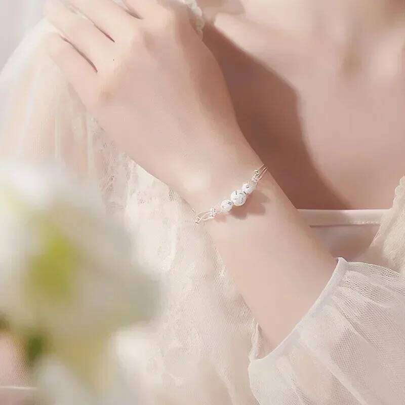 Fine Sterling Sier Lucky Beads Bracelets For Women Designer Multilayer Adjustable Bracelet Party Wedding Jewelery