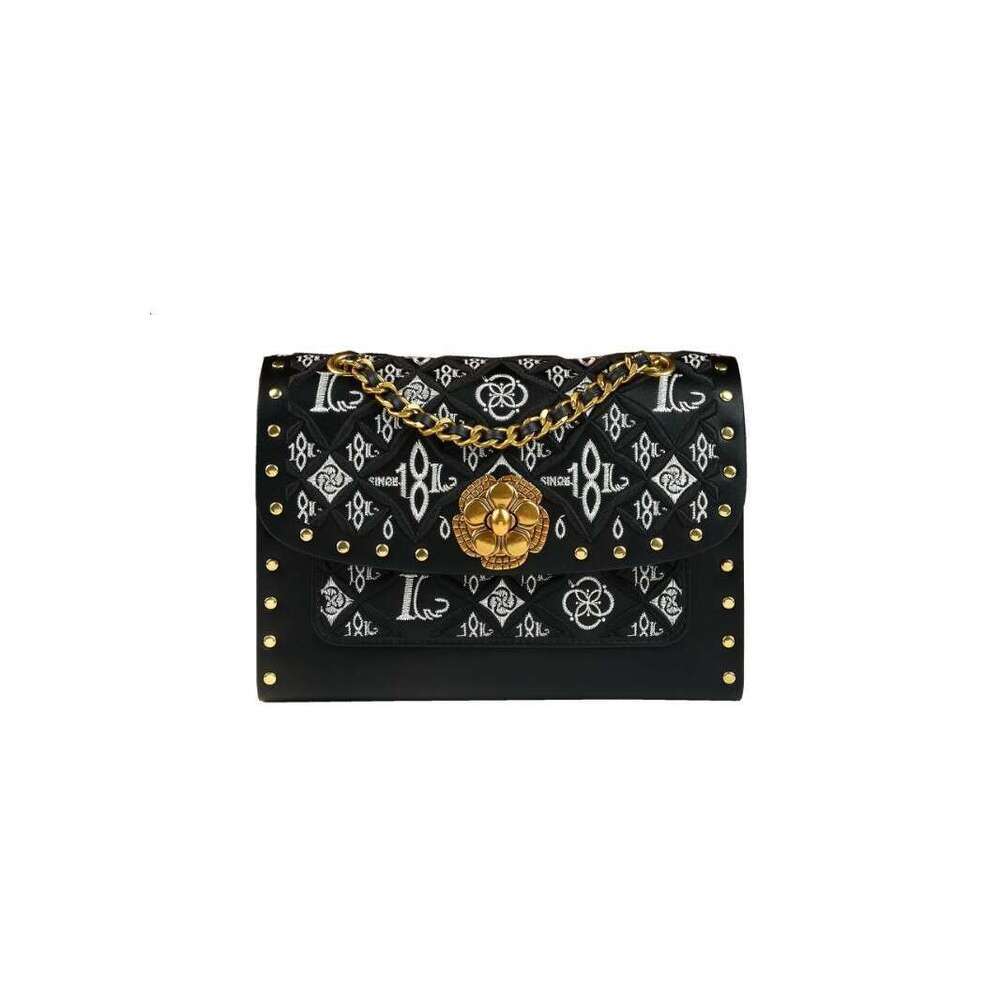Luxury bag Embroidered Chain Underarm Exquisite New Chinese Genuine Leather Women s Single Shoulder Crossbody National Style Bag