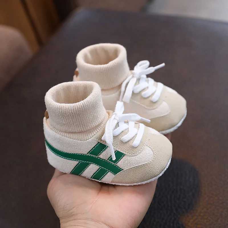Spring and Autumn Baby Shoes for Boys and Girls 01 Years Old Shoes and Socks Do Not Drop Soft Bottom Anti Slip Sneakers 612MJ250930