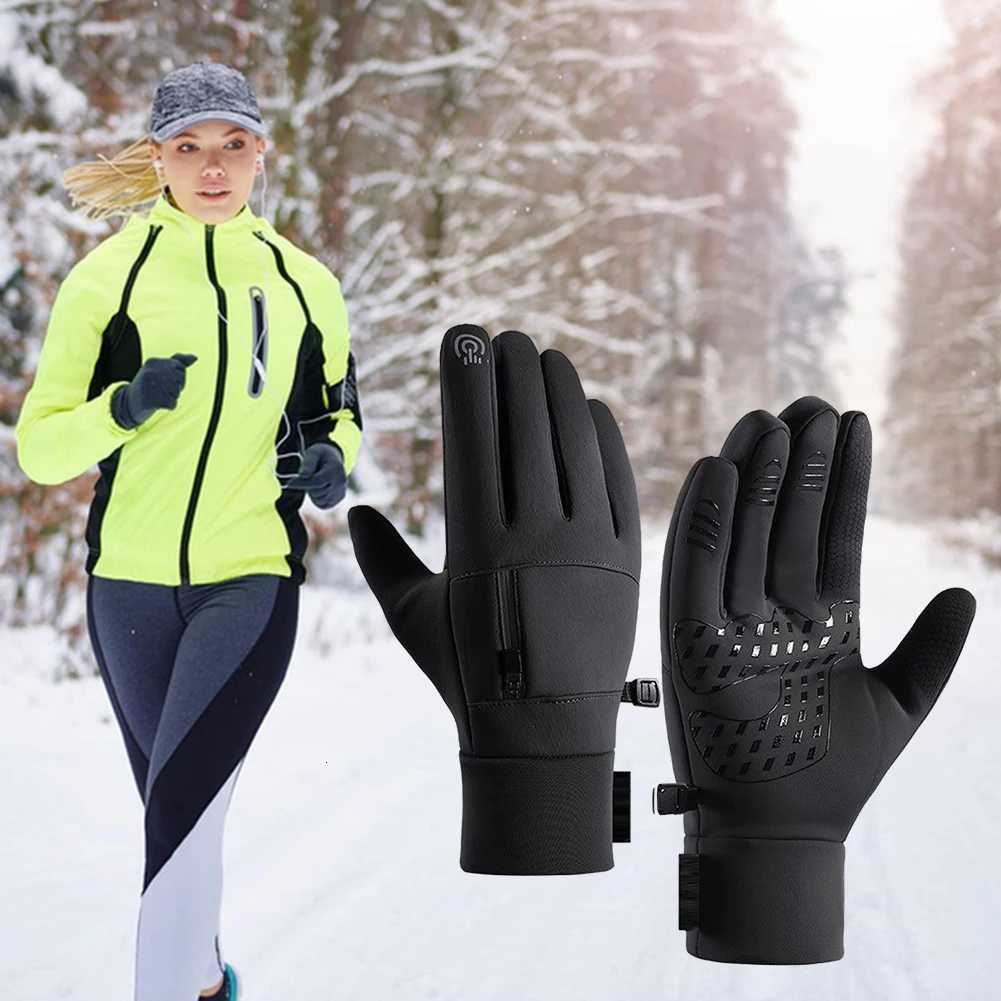 Mens Touch Screen Ski Gloves With Pocket Breathable Waterproof Soft Gloves For Hiking Fishing Z250925