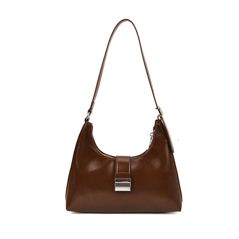 designer bag Luxury bag Oil Leather Crossbody for Women New Large Capacity Fashion Versatile Commuter Underarm Shoulder Bag