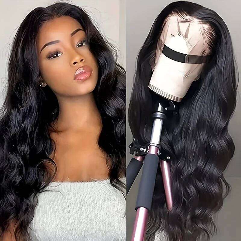 44 46 Long Inch 13X4 HD Front Brazilia Body Wave Human Hair For Women 200 Density 13X6 Transparent Lace Frontal Wig Xiusiyuan2510