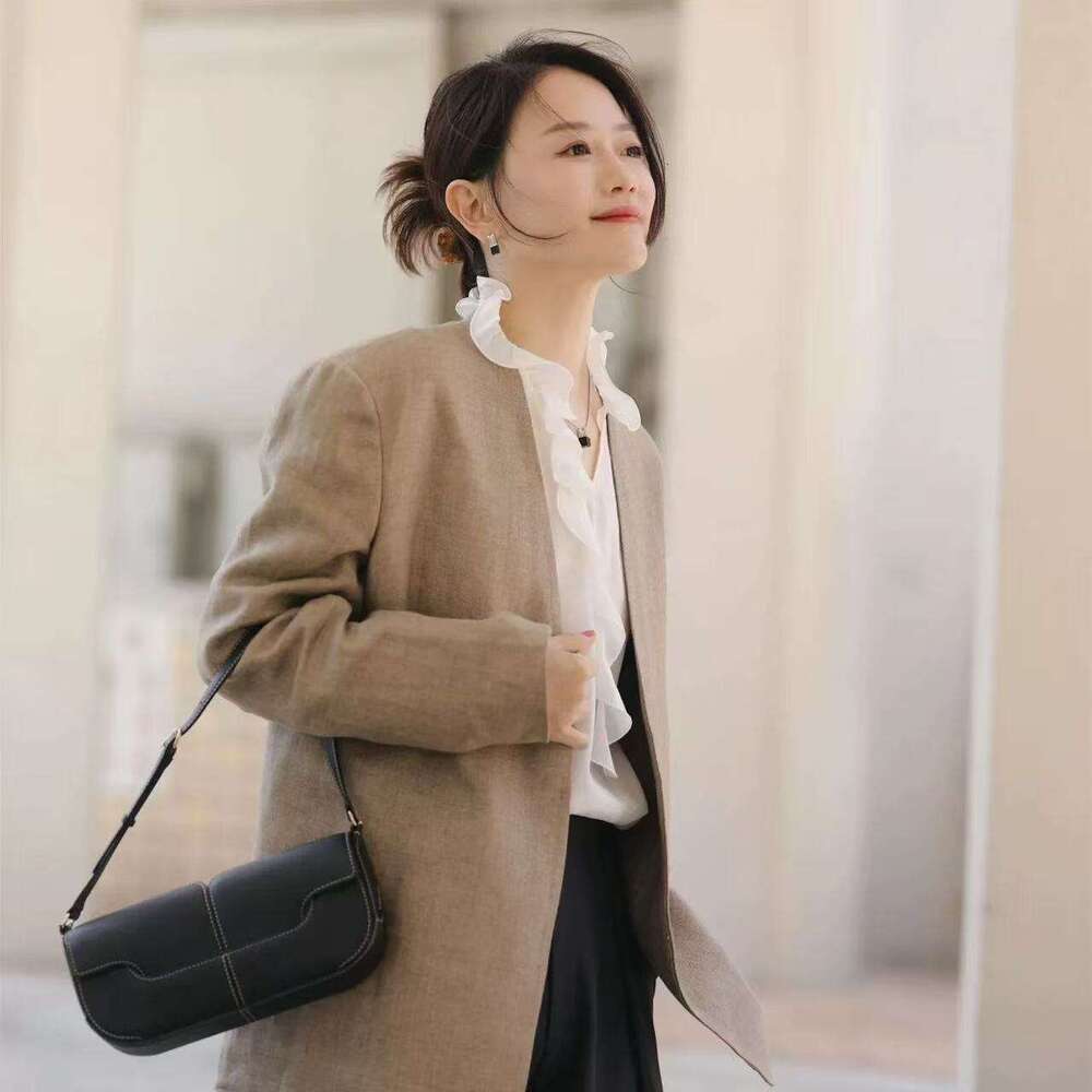 designer bag Luxury bag Hot-Selling Women's Light Luxury Baguette Osmo Niche Designer Style Smooth Leather Handbag Shoulder Crossbody Bag