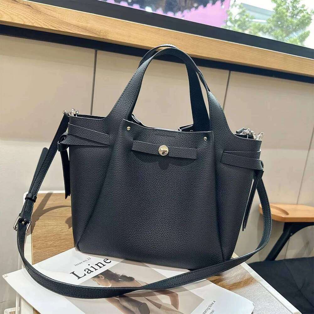 Designer Tote Bag Original Brand Rectangular Genuine Leather New Handbags Shoulder Large Woman Bags Belt Suotong2510 Mdng