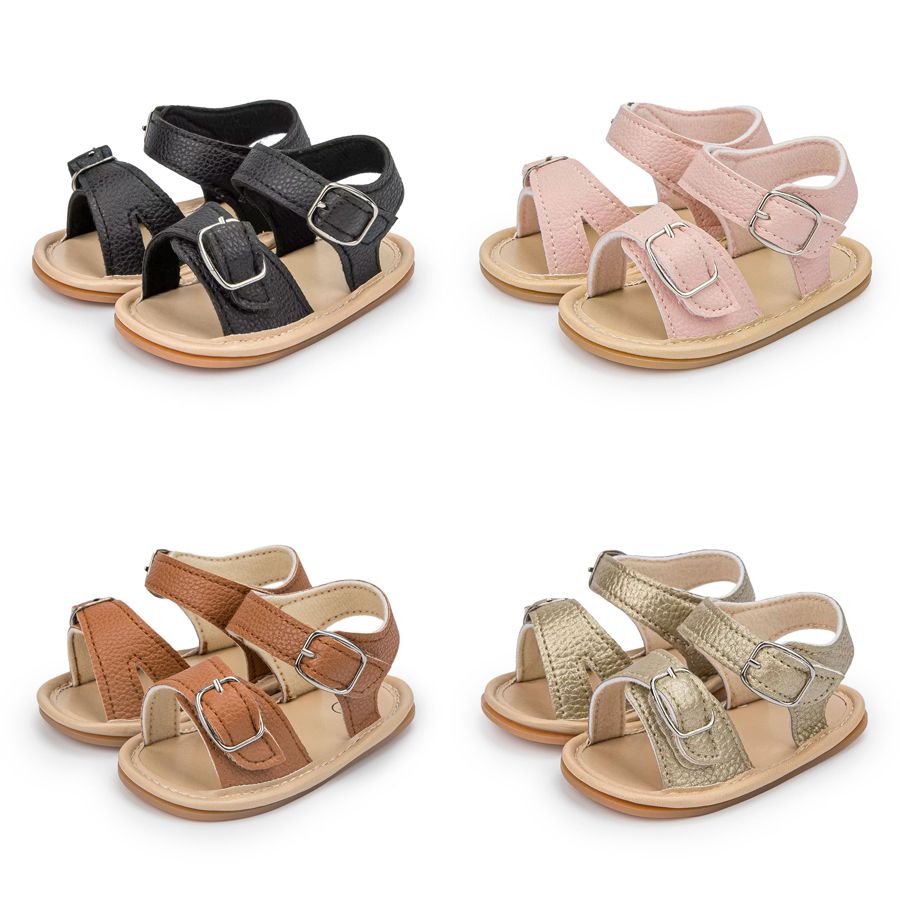 Summer Boys Girls Baby Beach Sandals Shoes Little Kidszworld Kids Toddler Sandals Rubber Bottom Anti-slip 0-18M K0720
