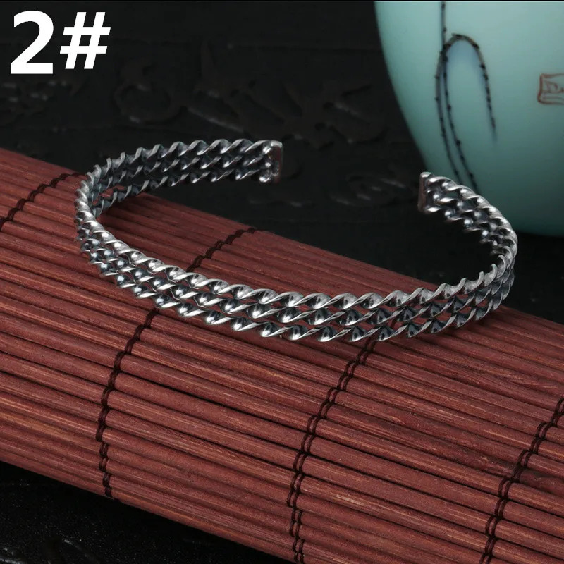 Original And Pure 925 Sterling Silver Hollow Woven High Quality Jewelry Man Bracelets Woman Accesories In B9 250930