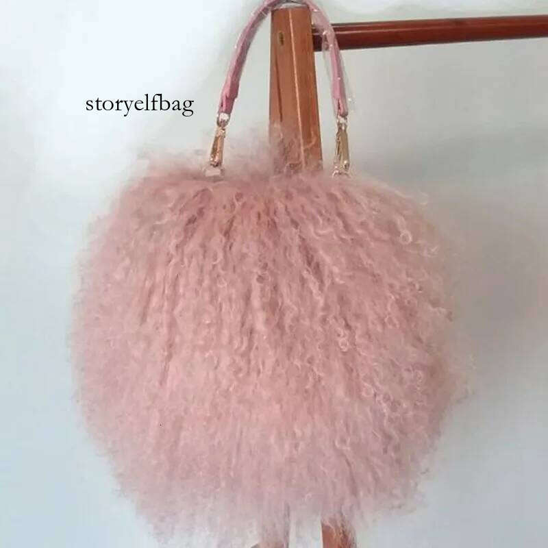 Soft Real Fur wool Chain Shoulder for Women Designer Purses and Handbags Women's Party Clutch Crossbody Bag High Quality