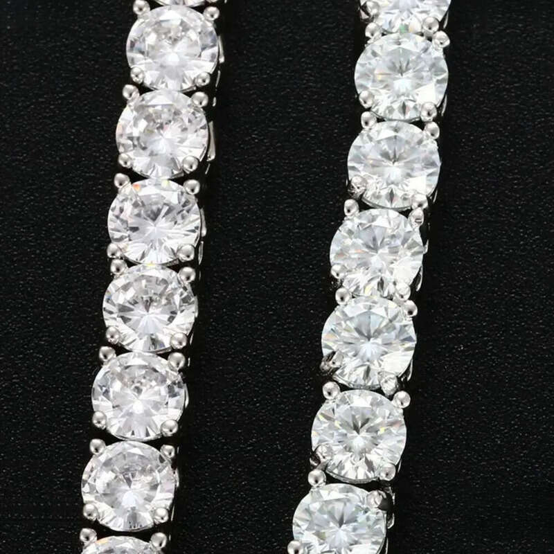6mm 8mm VVS Moissanite Tennis Chain 7-24 inch Women's and Men's Bracelet Necklace