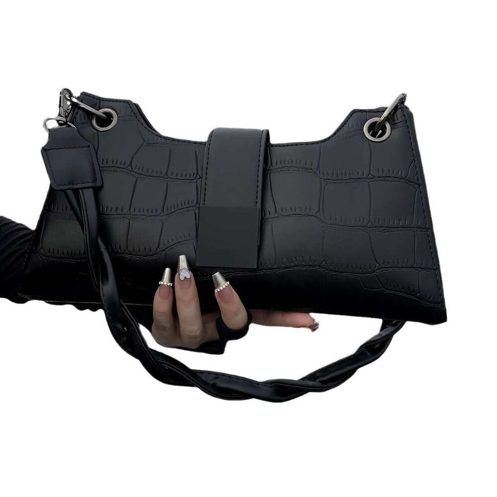 High-End Single Shoulder Underarm For Women 2025 New Trendy Fashion Internet Celebrity Niche Design Popular Texture Crossbody Bag
