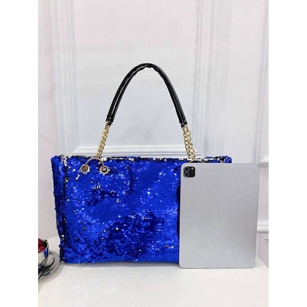 Fashion sequin portable pot female large capacity travel single shoulder versatile ladies bag