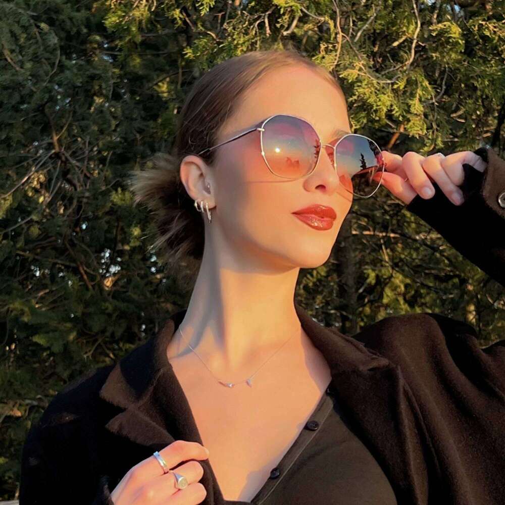 ZENOTTIC Oversized Butterfly Sunglasses Women UV400 Protection Driving Eyewear Ladies Trendy Clear Visual Sun Glasses