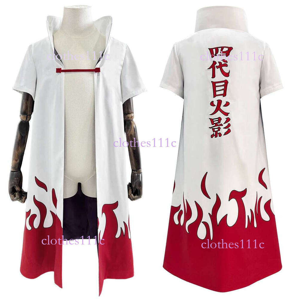 HOLOUN Anime Namikaze Minato Cosplay Costume Cloak Vest T-Shirt Pants Pouch Cos Convention Gift