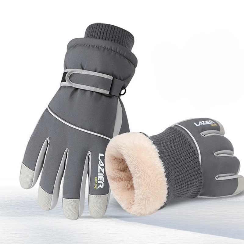 Winter Outdoor Snow Gloves Skating Snowboarding Windproof Warm Ski Gloves Warm Fleece Motorcycle Cycling Glove Z250925