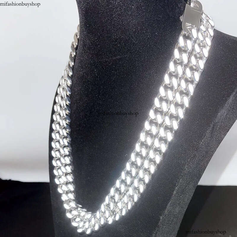 Hip Hop Punk Chain Reflect Light Real Gold Plated Stainless Steel Necklace Rap Jewelry