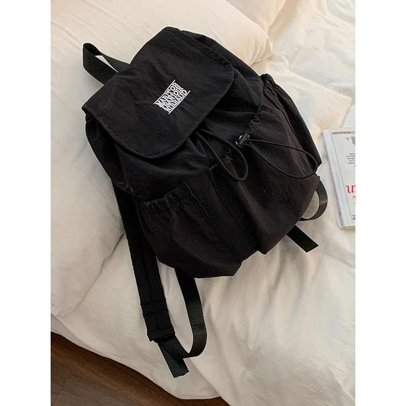 Designer Women's Casual Nylon Canvas Bag 2025 New Fashion Letter Backpack Large Capacity Travel Bag
