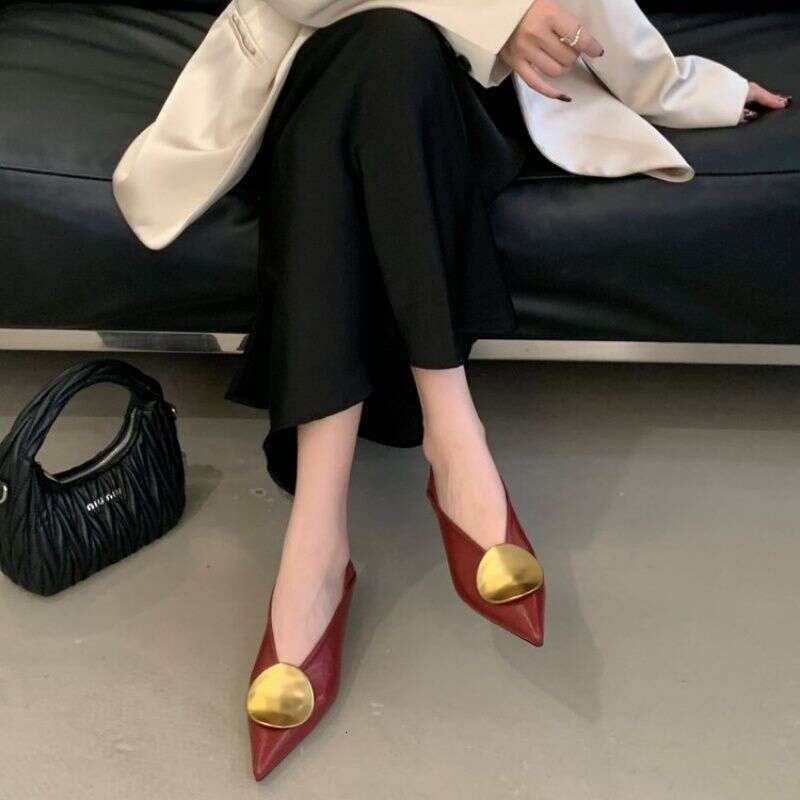 French Style Small Cat Designer Shoe Pointed Toe Single for Women 2025 Spring and Autumn New Thin heel Comfortable Versatile Shallow Commuter Shoes
