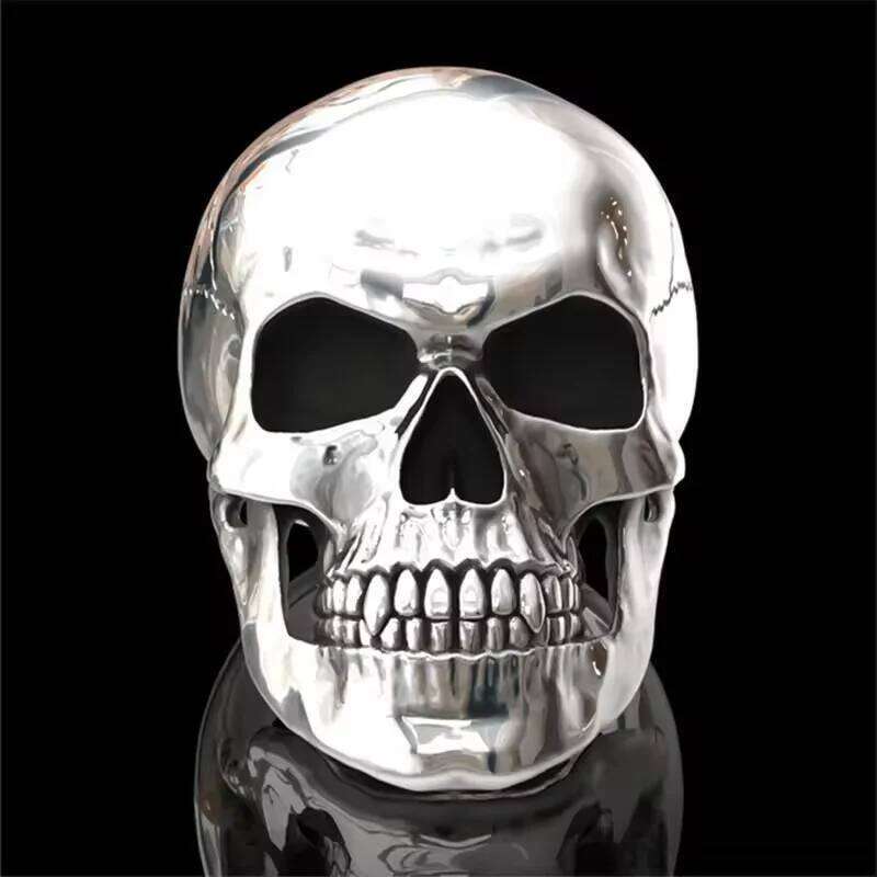 Hip-Hop Men's Creative Ghost Head Skull Rings for men Gothic Punk Metal Rock Bands Jewelry Accessories Party Wholesale