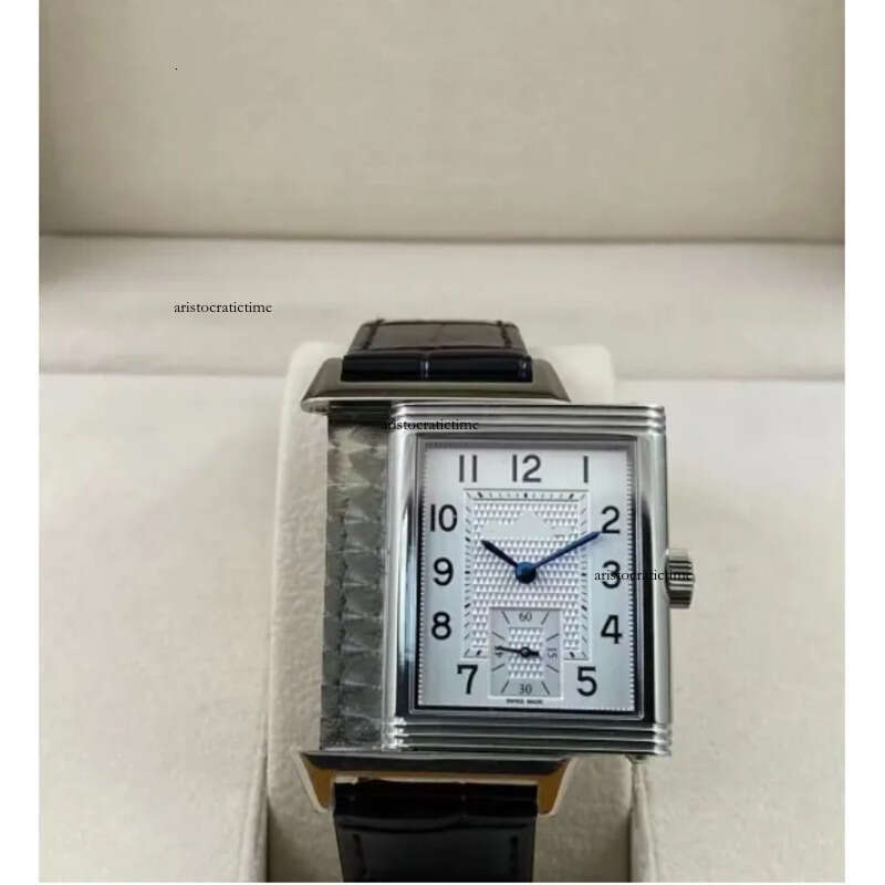 Thin 8.9mm size 28x46mm 713842J Designer Watches for Men Luxury Mens Watch SAPPHIRE WATERPROOF Reverso WRISTWATCH business two side Wristwatch best