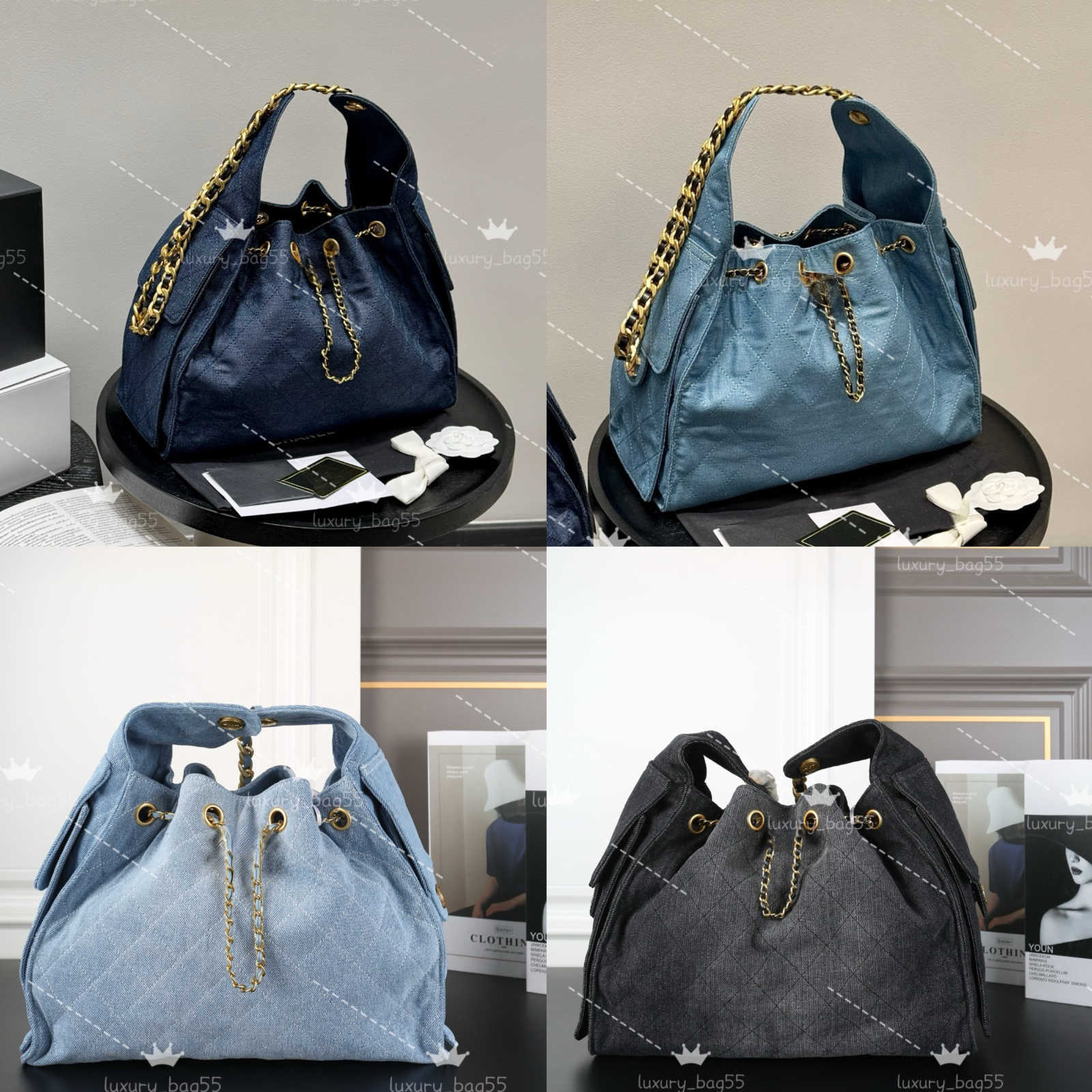 Evening Bags 10A 25C Designer bag suede Hobos Underarm bag Luxury bucket bag women handbag Mirror quality crossbody purse shopping bag best-selling card holder 40cm