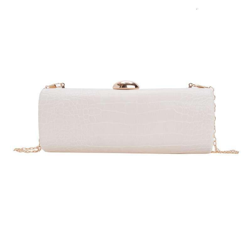 designer bag Luxury bag Warm Brown Crocodile Pattern Long Baguette Handbag Trendy Motorcycle Date Party Irregular Bag