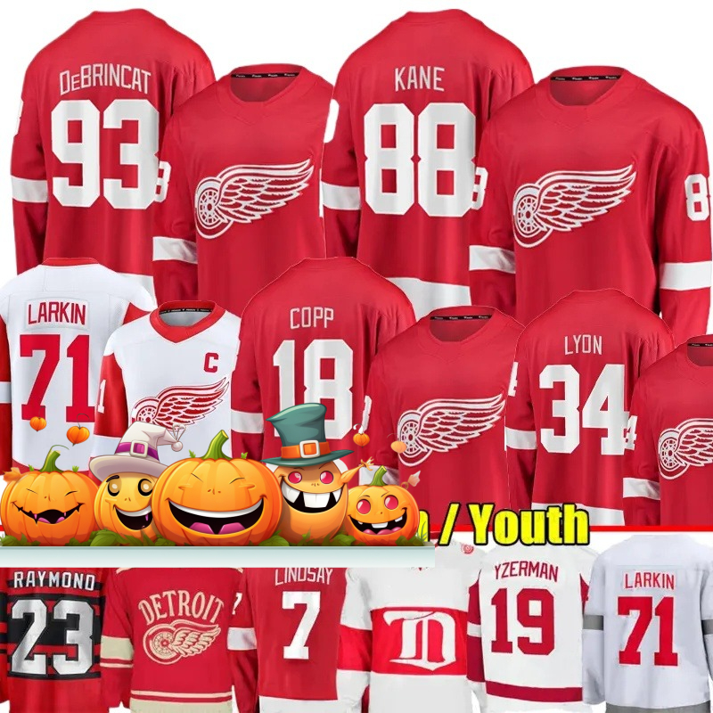 88 Patrick Kane jersey Alex DeBrincat Red WingsS Jersey Moritz Seider Jersey DylanS LarkinS Gordie Howe Datsyuk Yzerman Tarasenko Lucas Raymond hockey jerseys