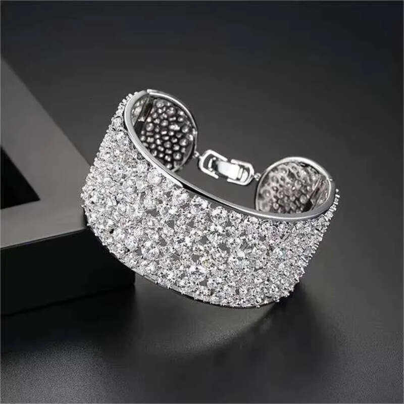 DHCollections Europe America High Grade Jewelry Inlay Multi Layer Shiny Small Zircon Adjustable Bracelet for Women Party Gifts