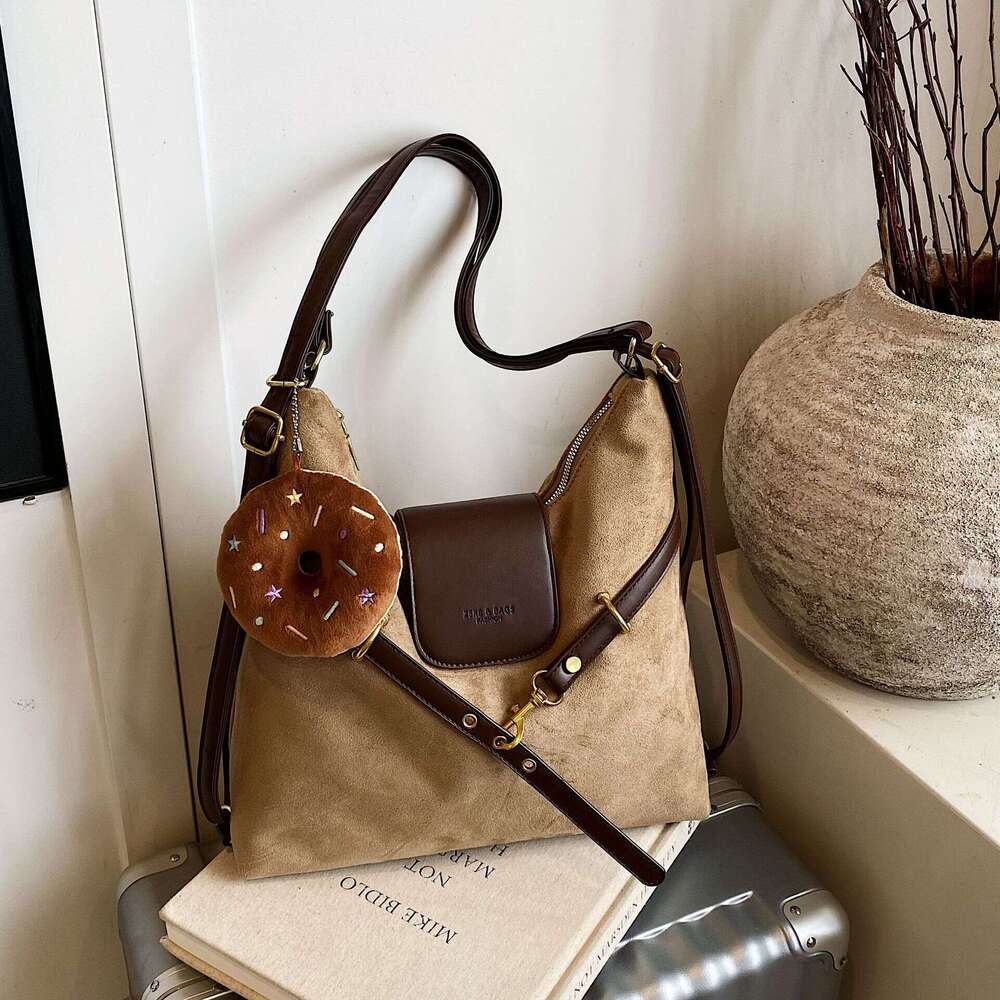 designer bag Luxury bag Deerskin Velvet Large Capacity Backpack Women New fashion Commuter Shoulder Handheld Diagonal Tote Bag