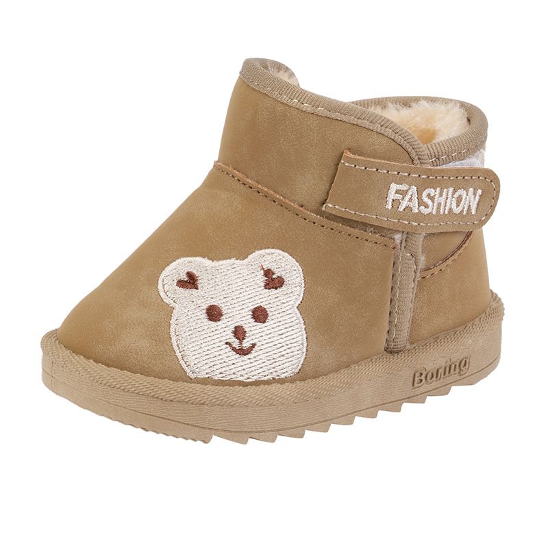 Infant Winter Plush Boots For Toddler Warm Thick Boots Baby Kid's Cotton Shoes Kidszworld Faux Fur Boots Size 17 - 30 K0504