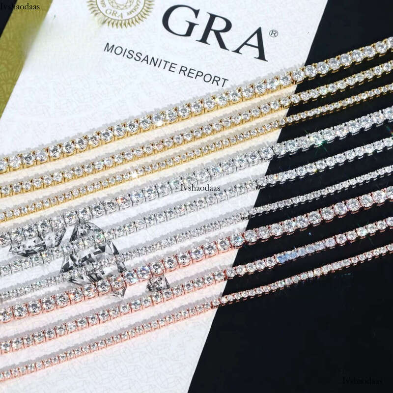 CHEAPEST in HISTORY Large Stock Tennis Chain Necklace Bracelet 2MM 3MM Hip Hop Iced Out Jewelry Moissanite Chains