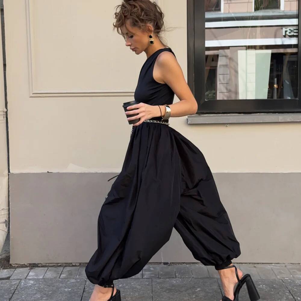 Fashion Hip-hop Casual Harem Spring and Summer Women Street Dance Personal Y2k Balloon Puffy Sensory Cotton Elastic Pants dongdumaoyi