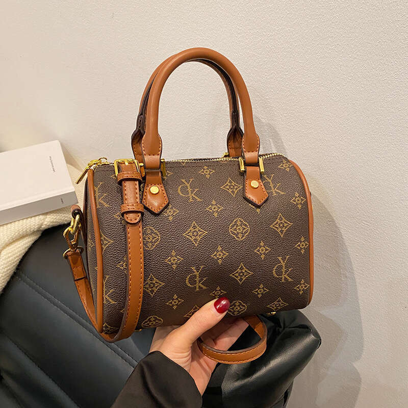 Designer Bag Pillow Bags for Women New Vintage Boston Bag Ladies Handbag Crossbody Brown Small Square Bag