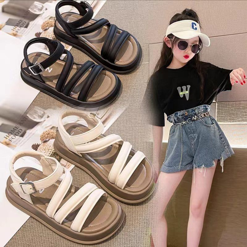 Baby Girls Sandals Summer Casual Toddlers Sandals Girls Flat Shoes Fashion Kidszworld Casual Non Slip Kids Sandals Youth Beach Shoes Size 21 - 35 Size