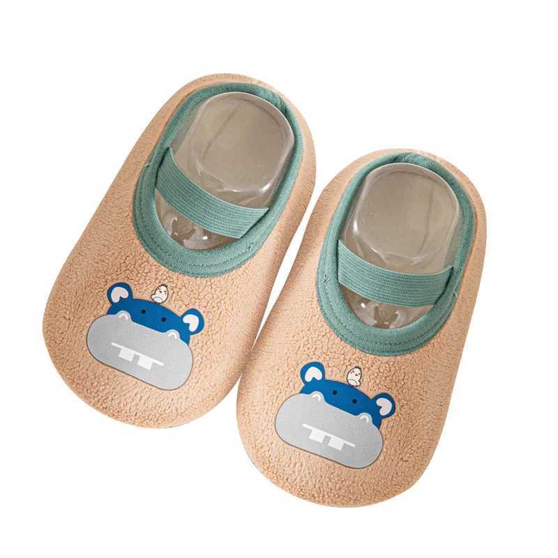 Baby Toddler Shoes First Walkers Nonslip Thickening Shoes Sock Floor Shoes Foot Socks Animal Style for For Babies Flat ShoesJ250930