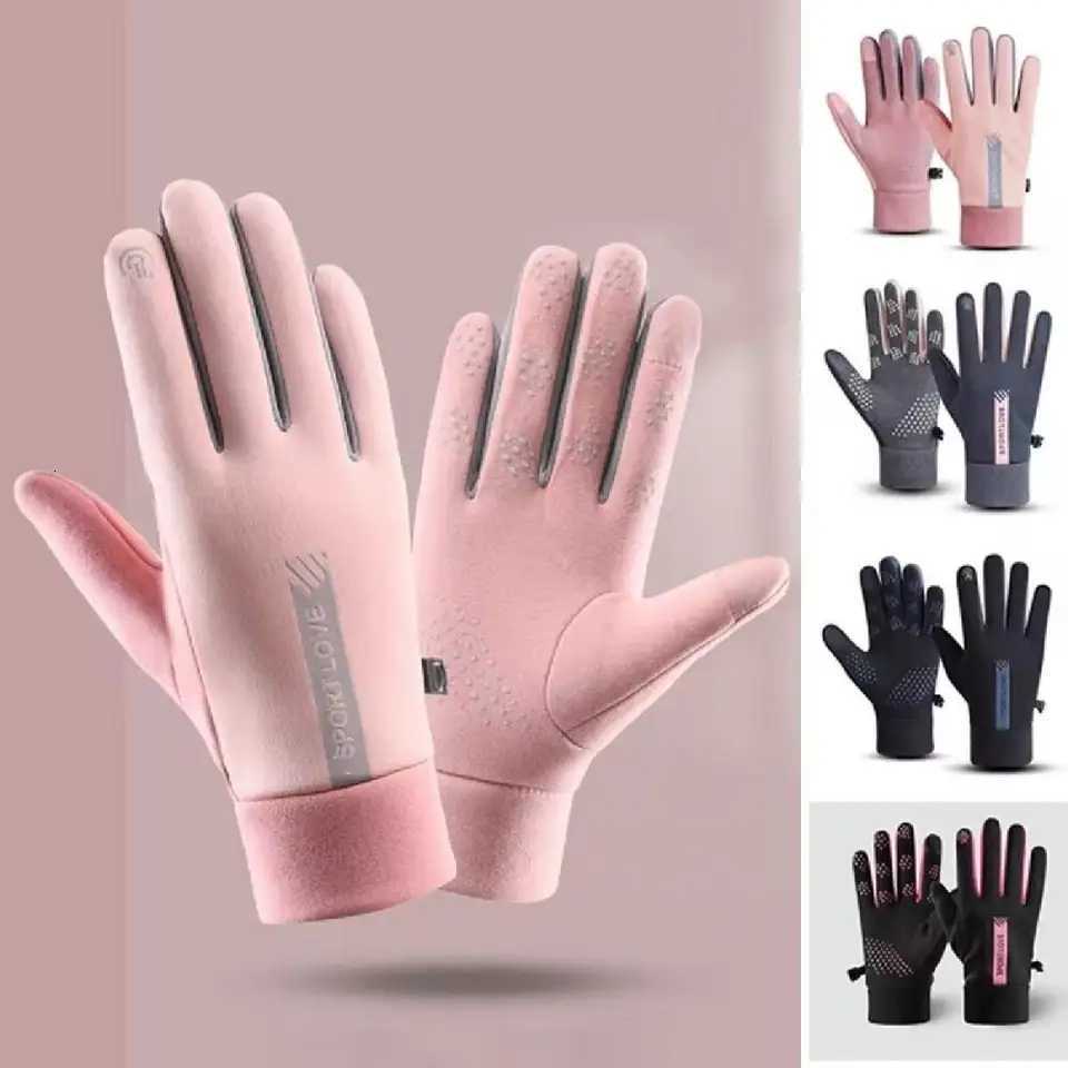 Winter Gloves Women Cycling Bike Thermal Cold Resistance Wind Waterproof Bicycle Warm Outdoor Running Skiing Mittens Z250925
