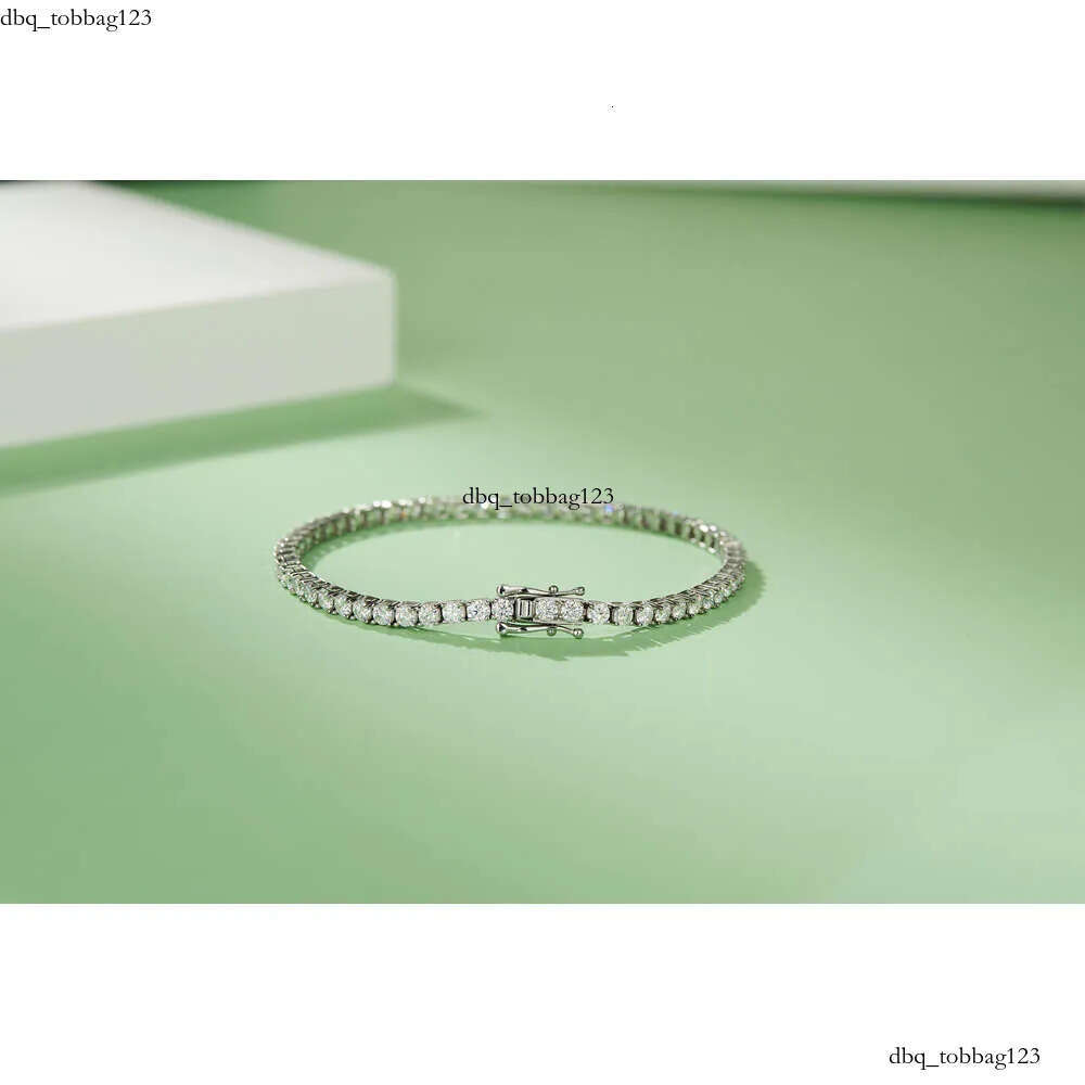 Tennis Bracelet Moissanite Ready to Ship Wholesale for Men 3-4-5mm Chain Hip Hop Hiphop Thai Sier