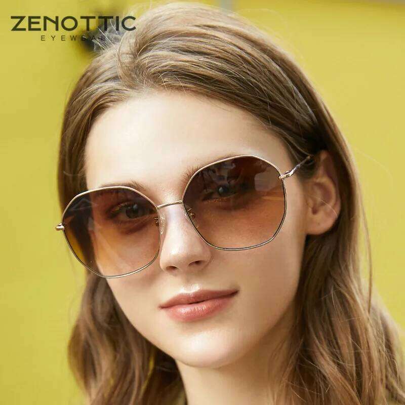 ZENOTTIC Oversized Butterfly Sunglasses Women UV400 Protection Driving Eyewear Ladies Trendy Clear Visual Sun Glasses