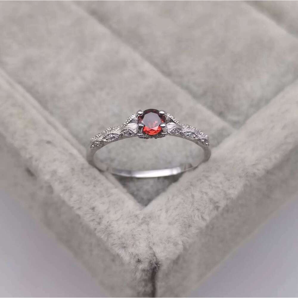 Autumn Winter New Light Style Amethyst Zirconia Women's in Europe and America Simple Fashion Gem Ring