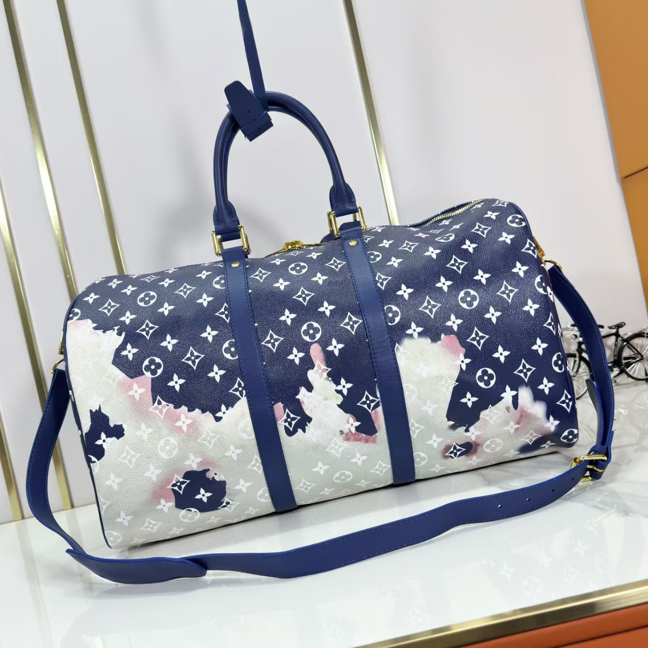 2025 Designer Coated Canvas Graffiti Keepall Travel Bag Floral Print Men's Luggage Handbag Women's Outdoor Airport Travel Bag