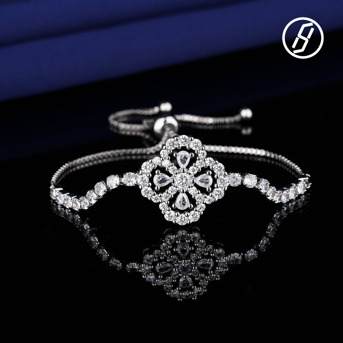 Fine Craft Full Diamond High-grade Clover Necklace Bracelet Earrings Ring Set Valentine's Day Gift Wedding Dinner Original Jewelry Z260313