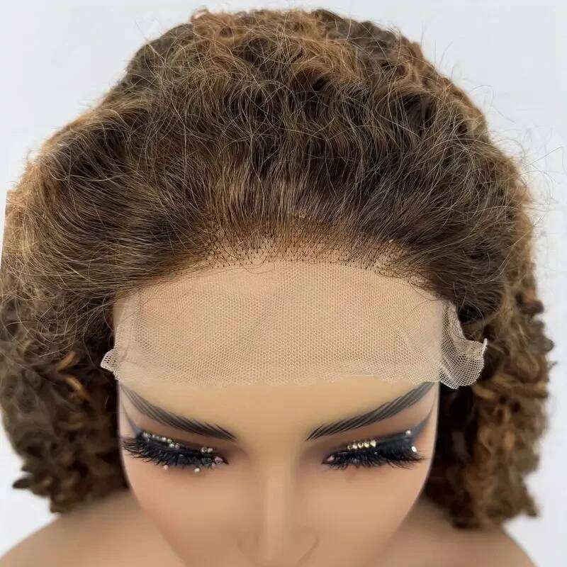 Highlight Burmese HD Lace Front 13X6 Deep Human Hair Frontal Voluminous Curly Water Wave Glueless Wigs Xiusiyuan2510