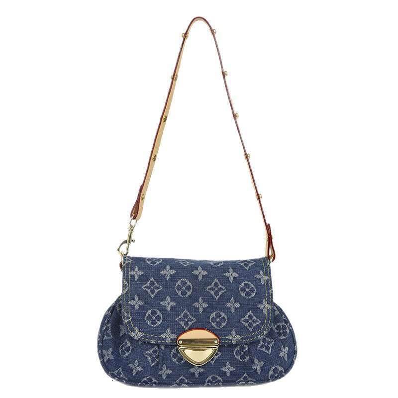 New Womens Designer Bags Denim Fabric Vintage Underarm Large Capacity Lock Buckle Single Shoulder Crossbody Fashion Women's Bag