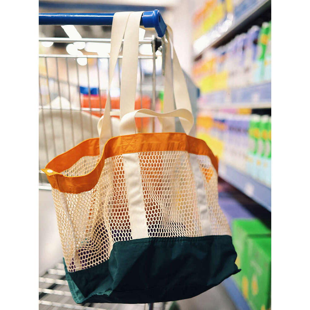designer bag Luxury bag New Fashion Mesh Beach Portable Large Capacity Outdoor Travel Storage Nylon Shoulder Tote Bag for Women
