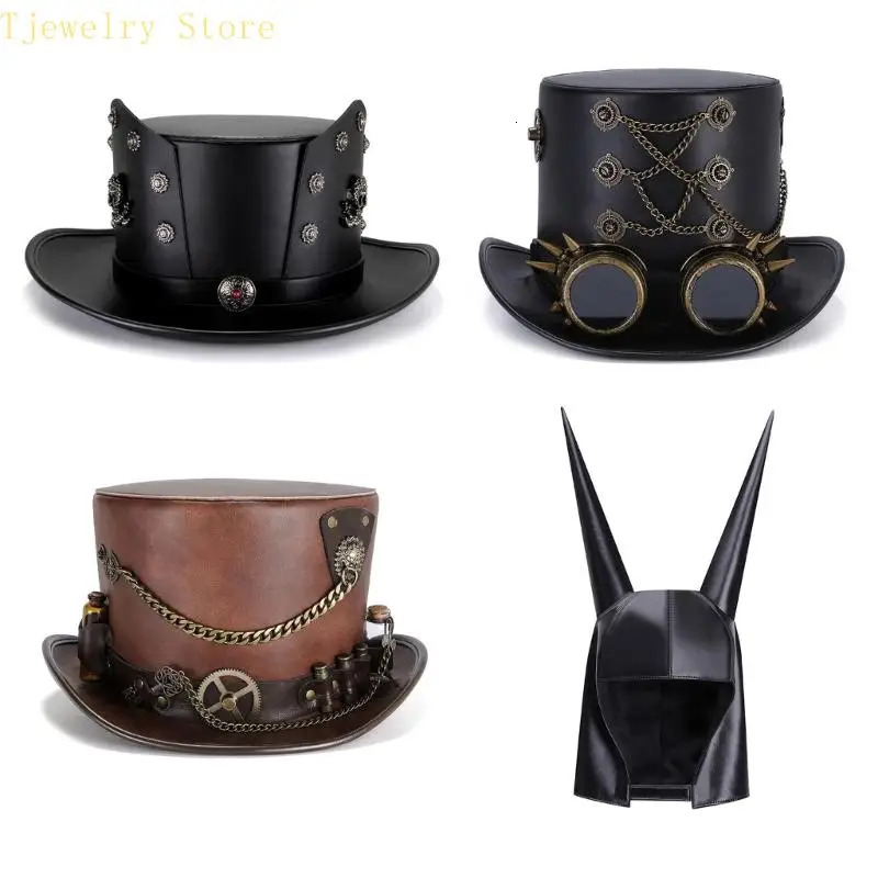634D Comfortable PU Leather Hat For Themed Parties Cosplay Party Gathering Headwear 250930