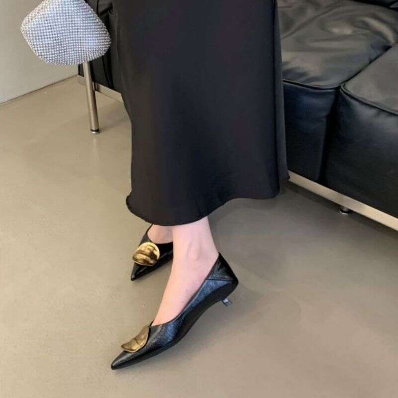 French Style Small Cat Designer Shoe Pointed Toe Single for Women 2025 Spring and Autumn New Thin heel Comfortable Versatile Shallow Commuter Shoes