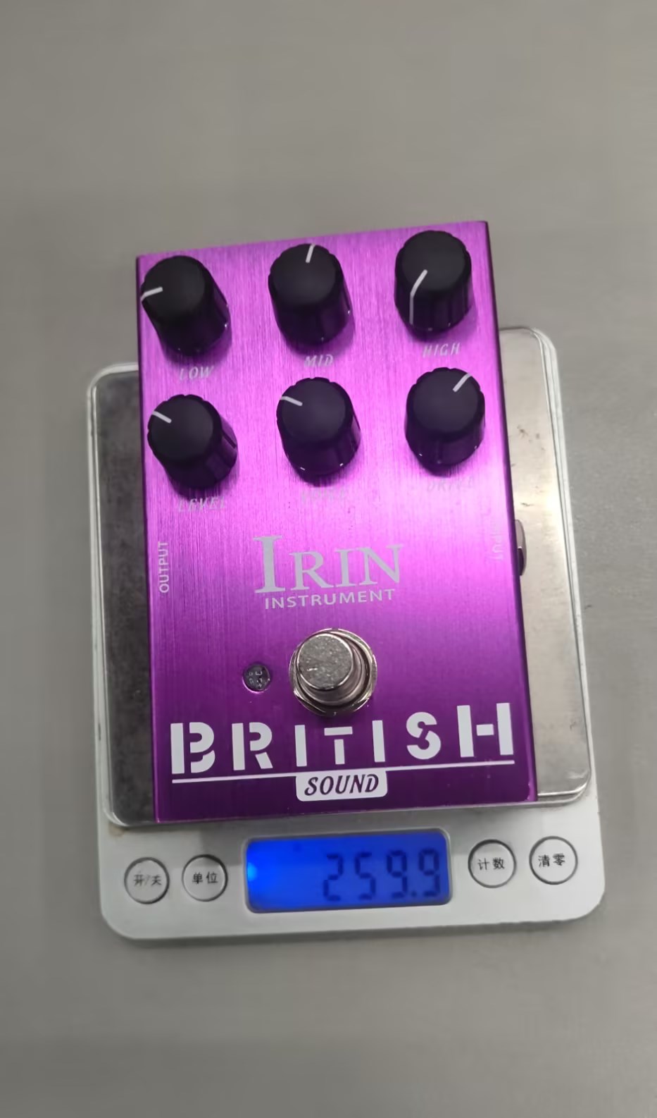 IRIN Guitar Effects Pedal Series with Amp Simulation, UZI Distortion, and Overdrive Effects in Multiple Colors (Light Blue, Blue, Gold, Purple, Black,