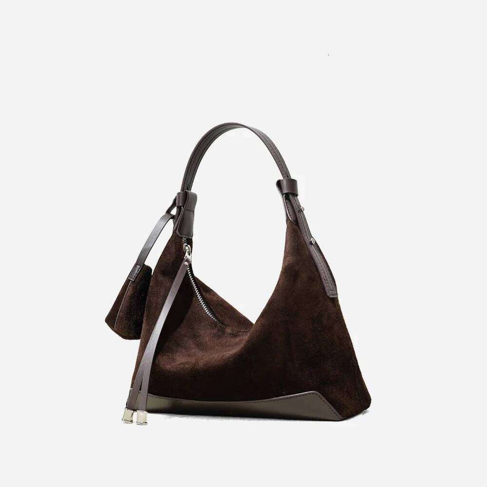 Mendy Suede Woman Handbags Hobo Bags Genuine Leather Arrival Goods Large Crossbody Brown Bag Shopper New In Suotong2510 Mdng