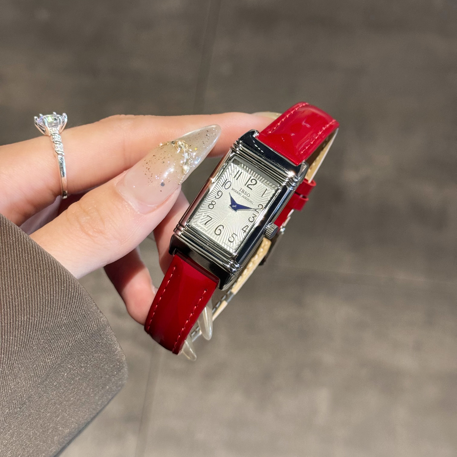 IBSO Audemars Piguet specially designed flip slide square dial watch quartz waterproof daily digital