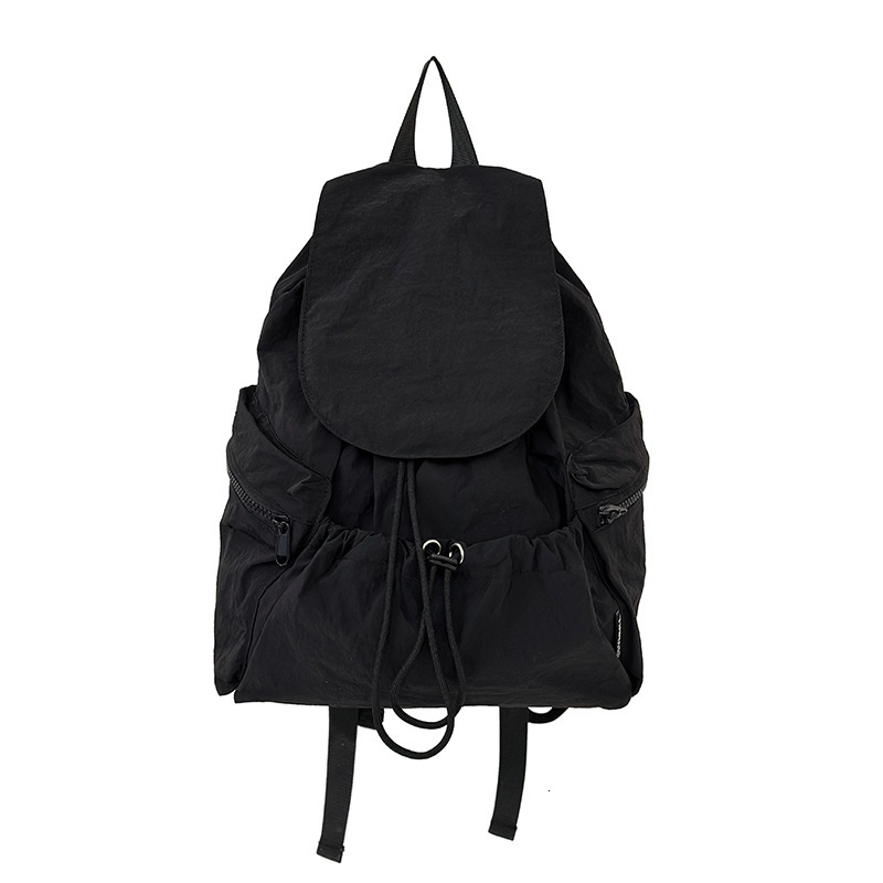 Designer 2025 new lightweight nylon women's casual fashion drawstring travel large capacity backpack